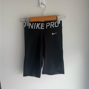 Nike Dri-FIT Black Shorts with White Logo